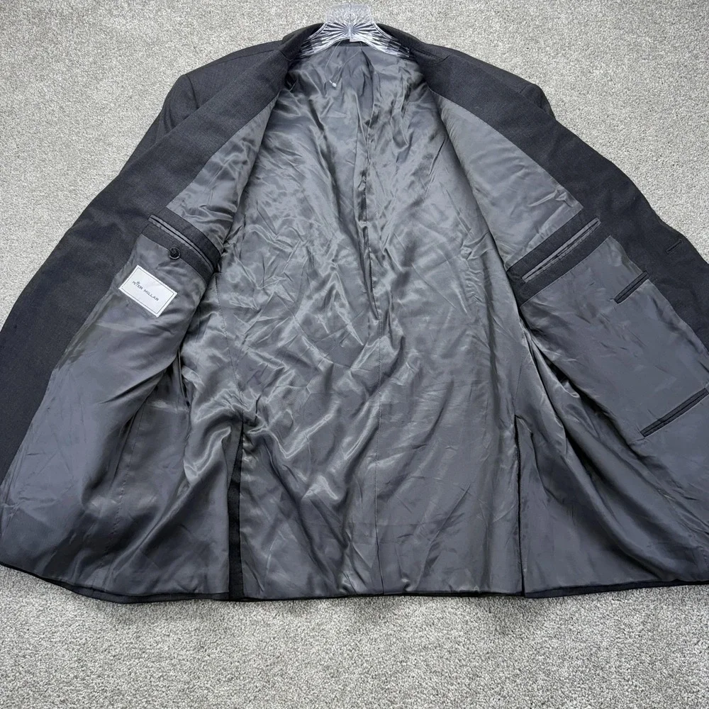 Peter Millar Blazer Mens 48R Gray Wool Two Button Sport Coat Jacket Canada